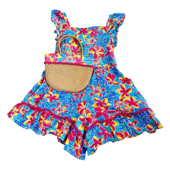 NWOT Tommy Bahama Floral Romper Set - Picture 1 of 10